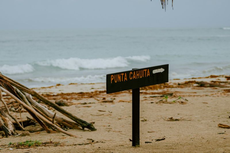 Beach scene at Cahuita National Park, Costa Rica