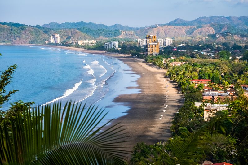 Beach scene at Jaco, Costa Rica