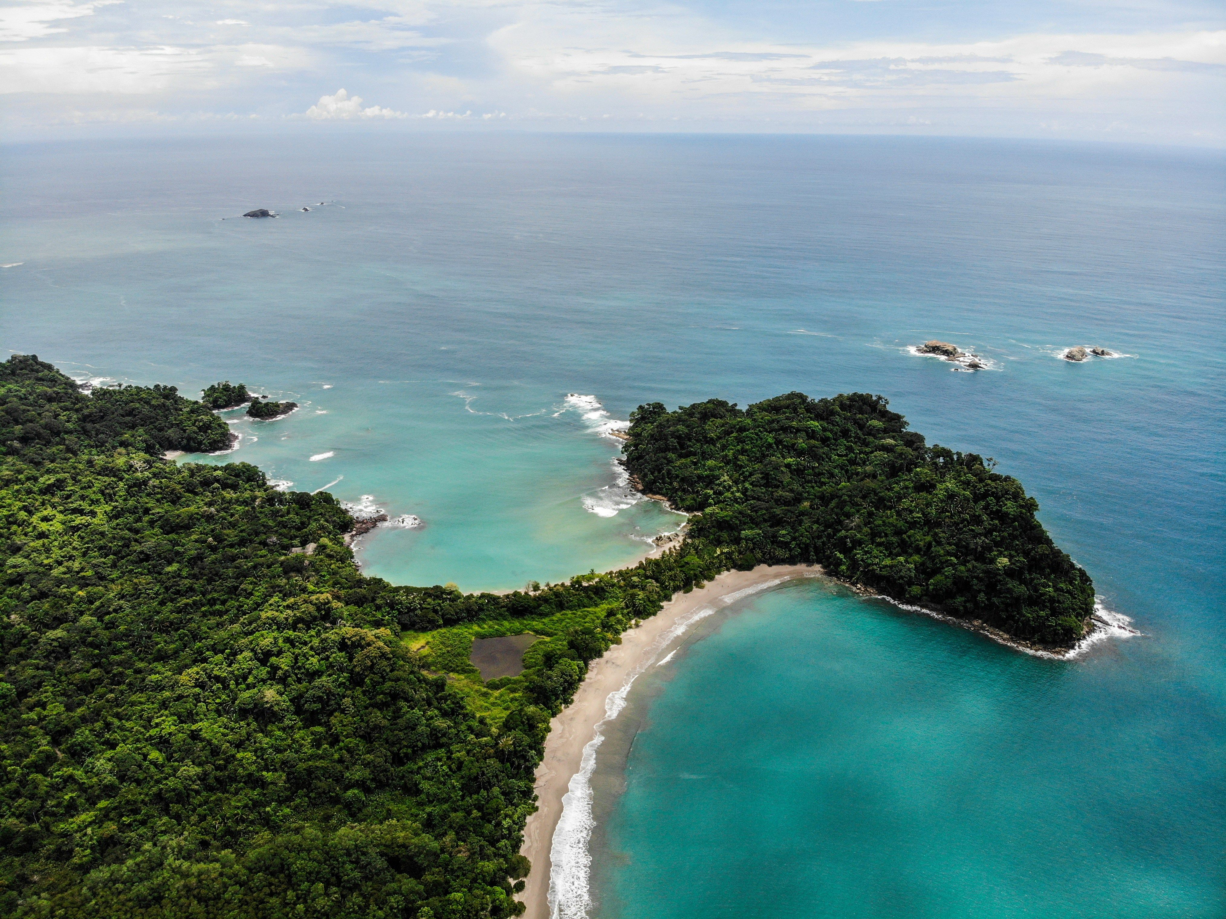 Beach scene at Manuel Antonio, Costa Rica