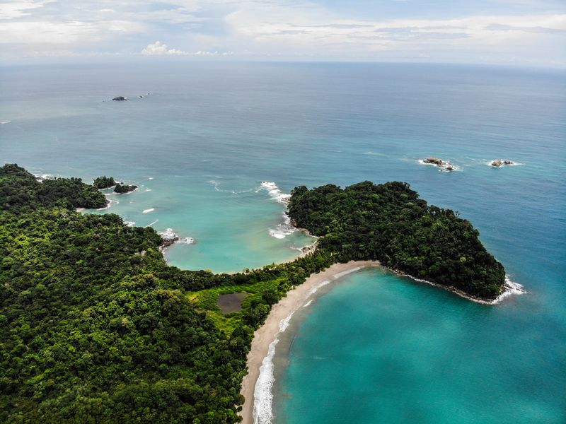 Beach scene at Manuel Antonio, Costa Rica