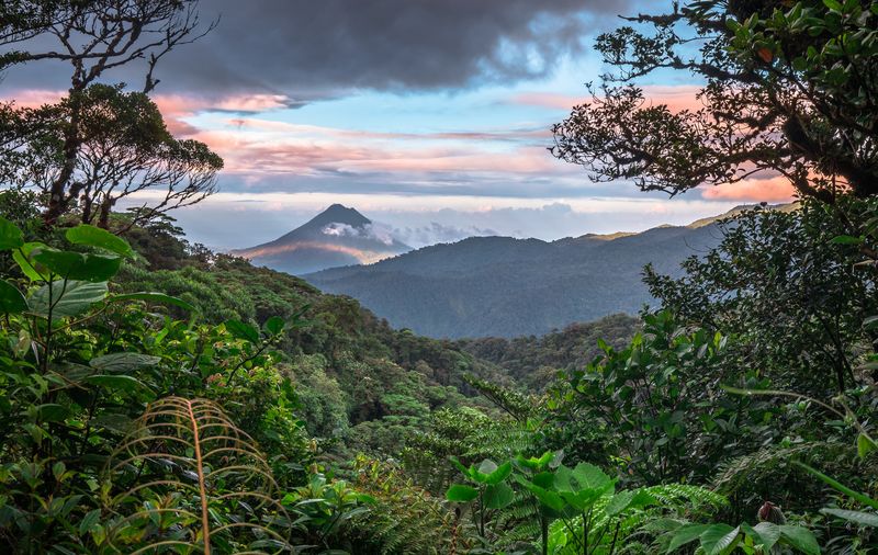 Mountain landscape at Monteverde, Costa Rica