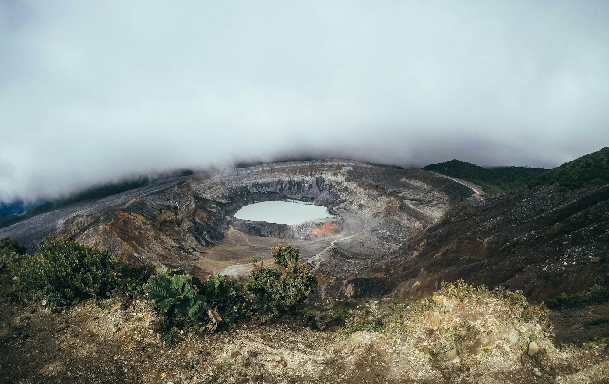 Mountain landscape at Poás Volcano National Park, Costa Rica