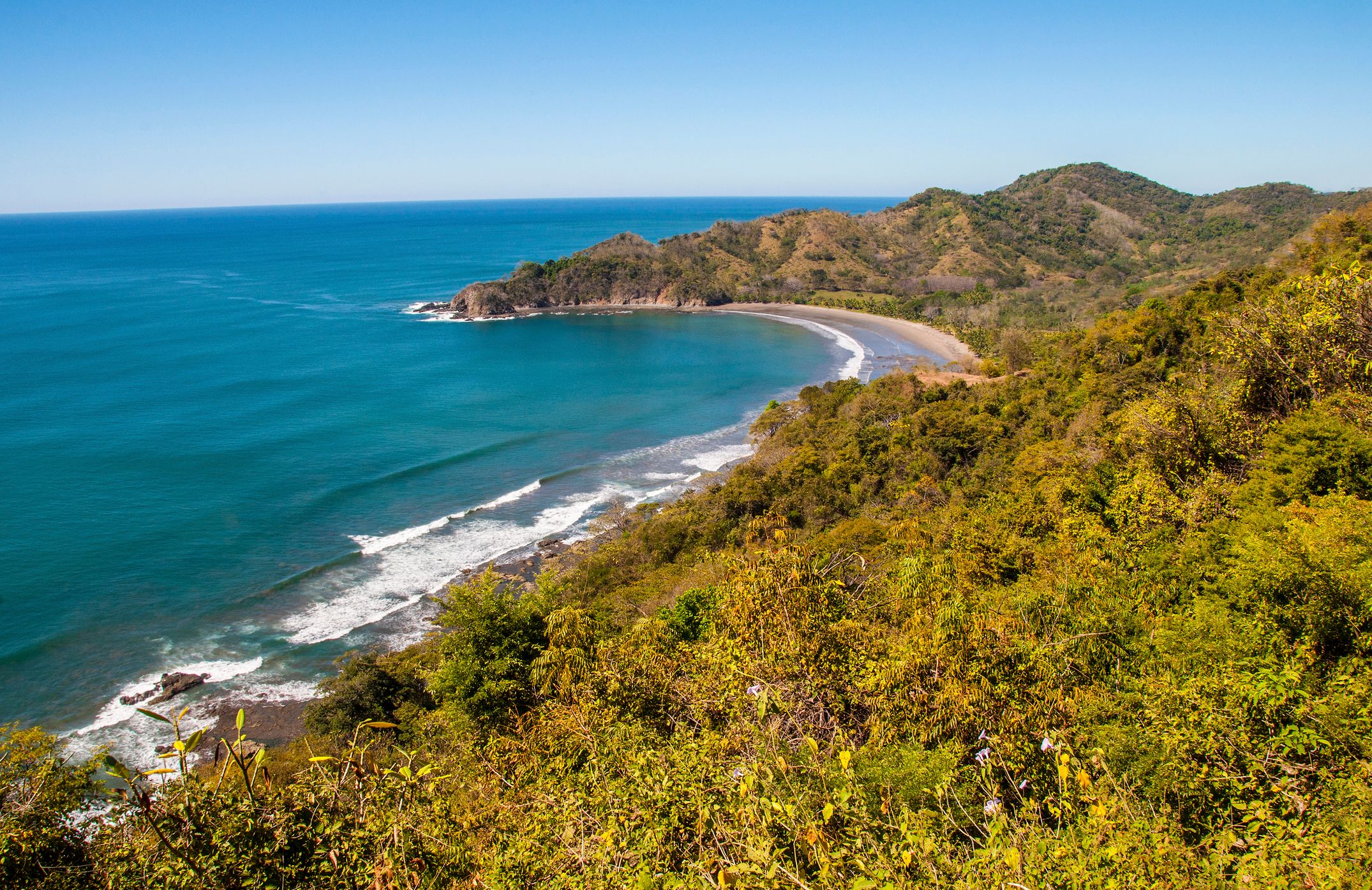 Beach scene at Samara, Costa Rica
