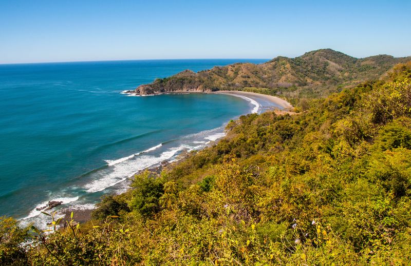 Beach scene at Samara, Costa Rica