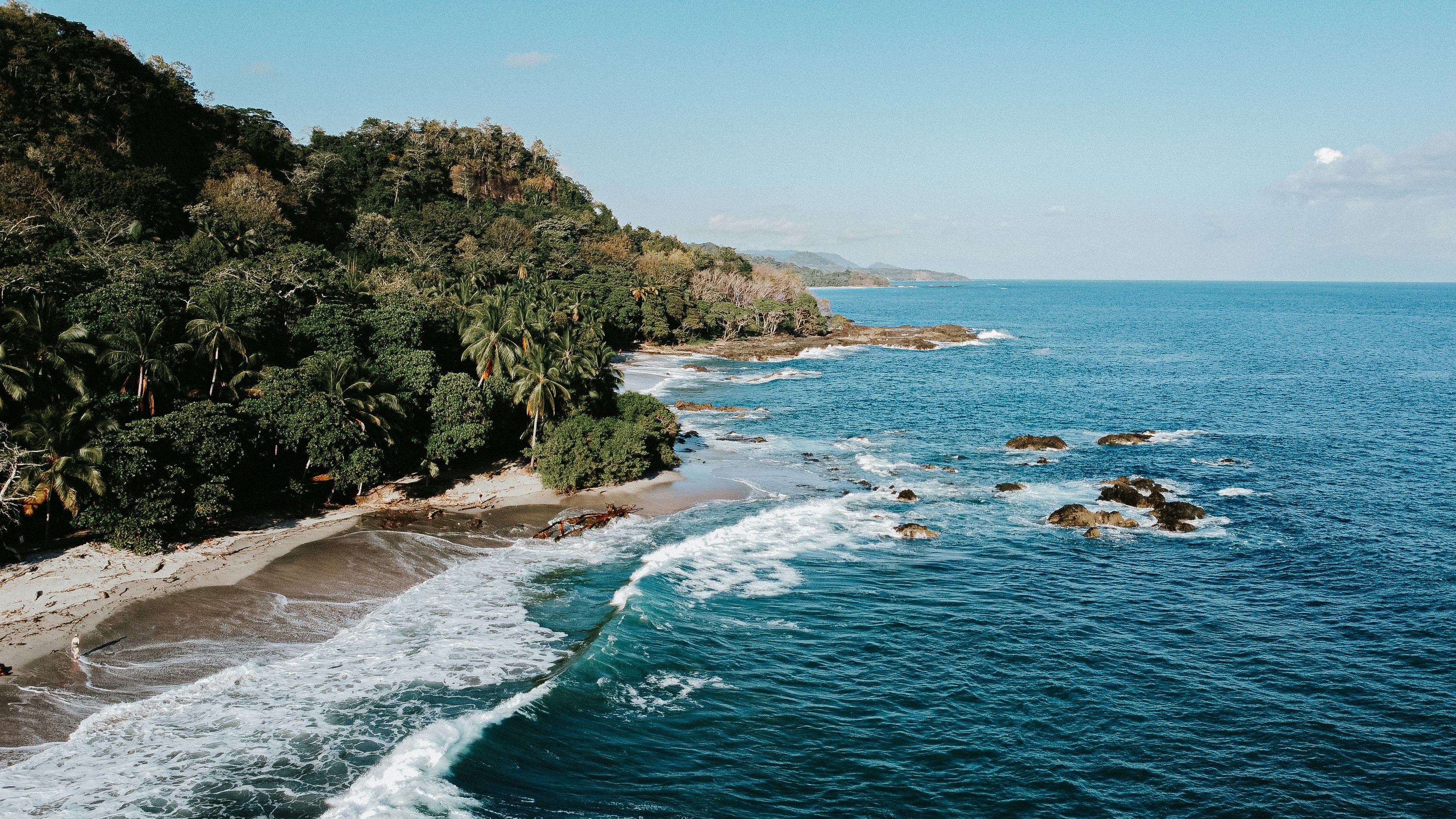 Beach scene at Santa Teresa, Costa Rica