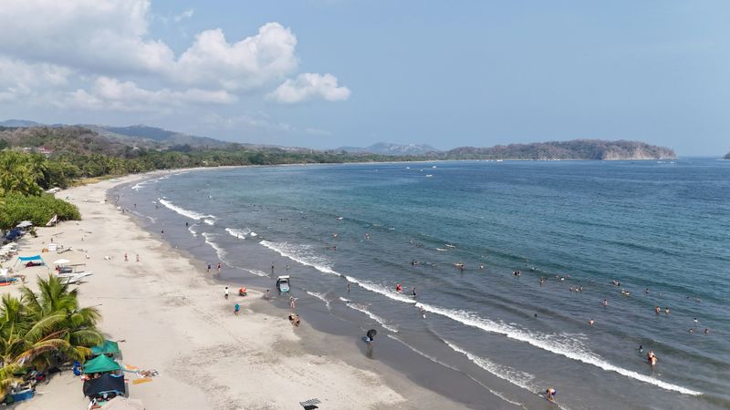 Beach scene at Tamarindo, Costa Rica